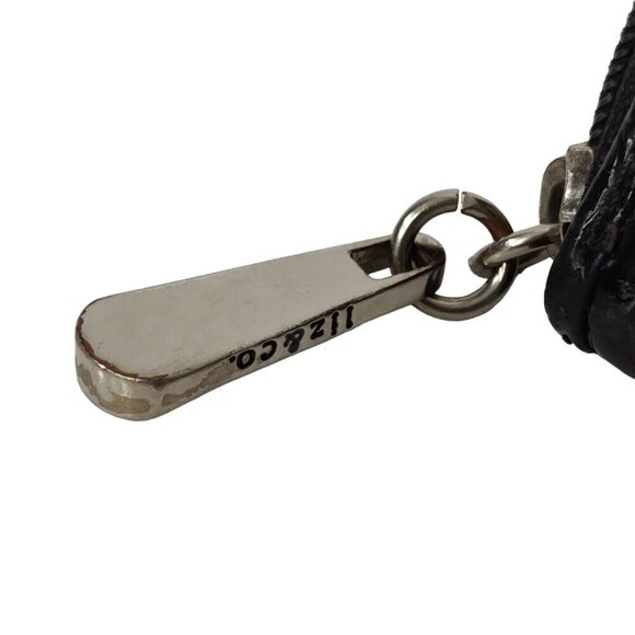 Liz & Co Checkbook Card Wallet Croc Embossed Zipper Closure Faux Leather - Picture 3 of 7